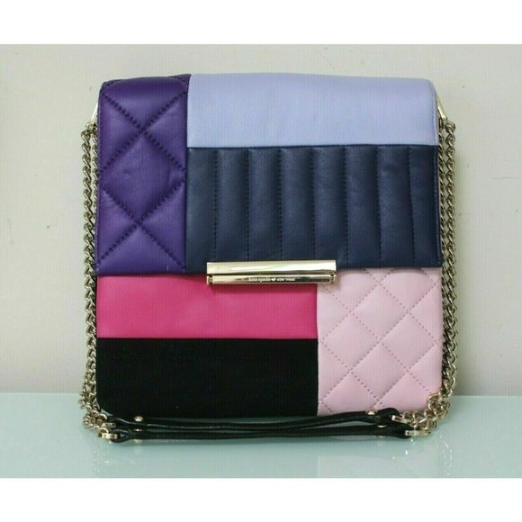 Kate Spade Market Sample One of a Kind Flap Crossbody Bag Purse Patchwork Color